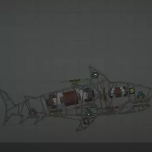 Mechanical shark Mod for Melon playground