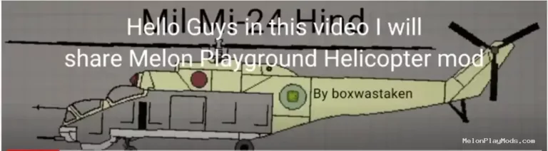 Helicopter Mod for Melon playground