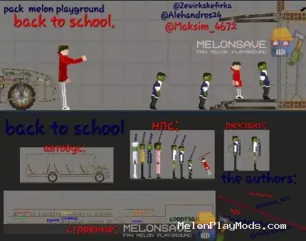 Back to school Mod for Melon playground