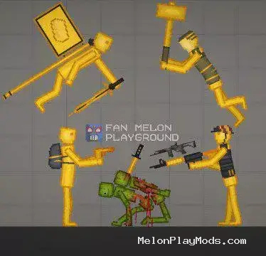 Golden NPS and items Mod for Melon playground