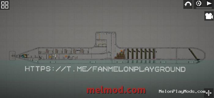 Submarine Dmitry Donskoy Mod for Melon playground