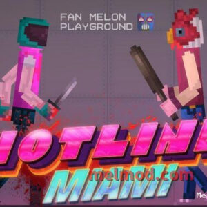 Pak on the theme of the game Hotline Miami Mod for Melon playground