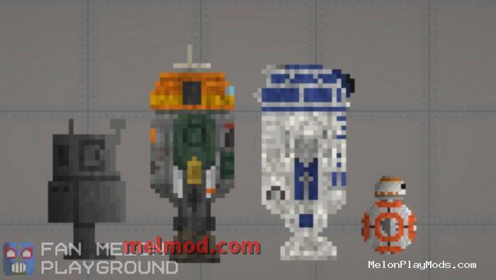 Big pack on the theme of Star Wars Mod for Melon playground