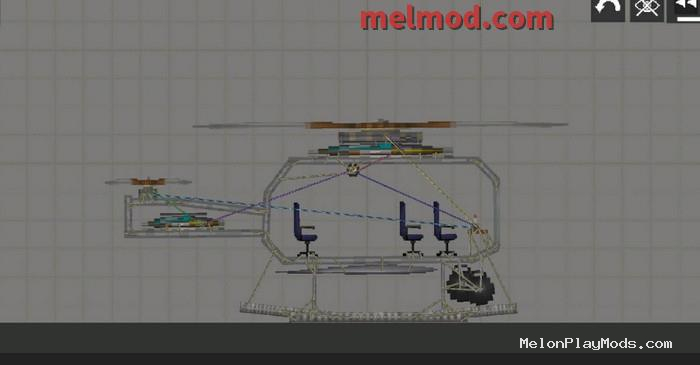 Save conventional helicopter Mod for Melon playground