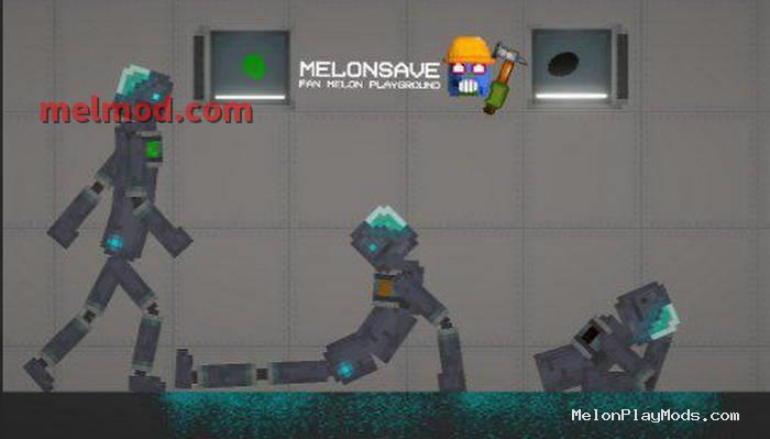 Robot with cardiogram Mod for Melon playground