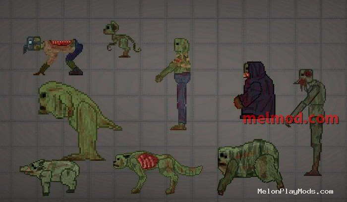 Mutants from Stalker Mod for Melon playground
