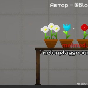 Flowers in pots Mod for Melon playground
