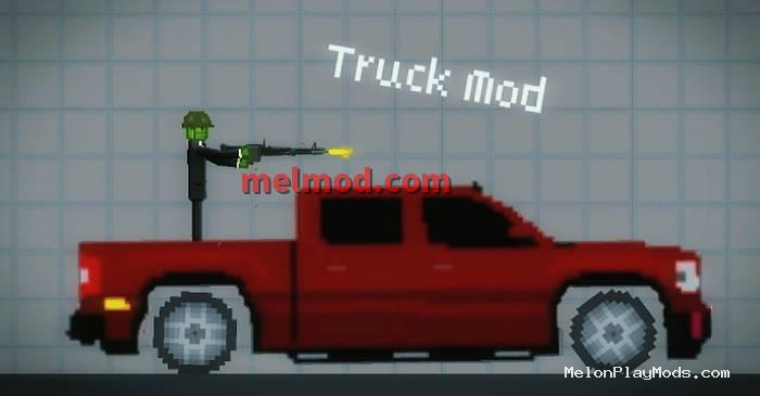 red pickup Mod for Melon playground