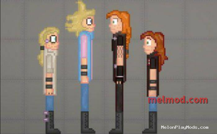 Metal Family characters Mod for Melon playground