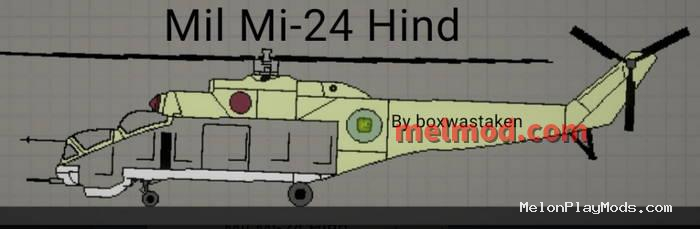 Helicopter Mi 24 Mod for Melon playground