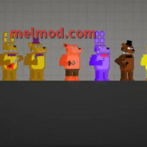 Fredbear's Family Diner Characters Mod for Melon playground