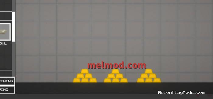 Ingots of gold Mod for Melon playground