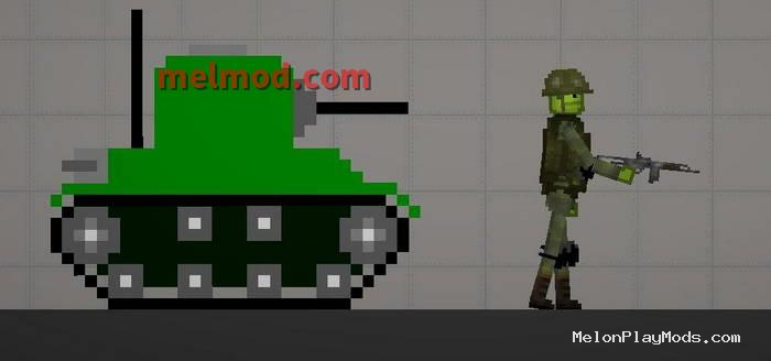 Green tank Mod for Melon playground