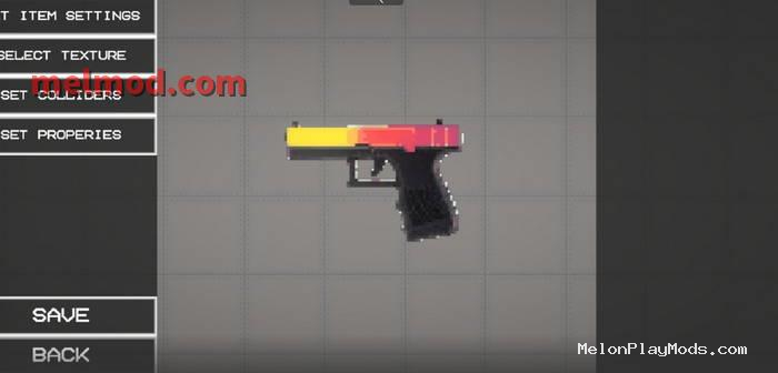 Glock pistol Mod for Melon playground