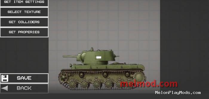 Tank KV-1 Mod for Melon playground