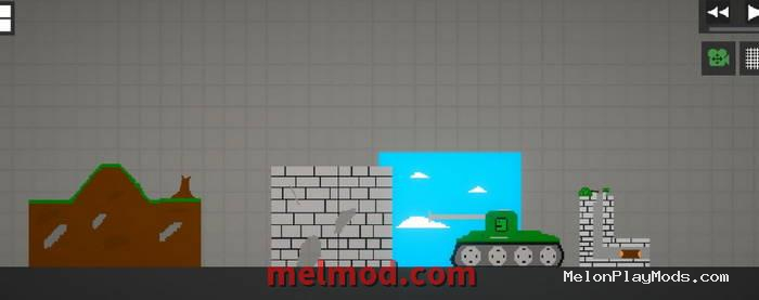 Mod for war there is a tank, a helmet and more Mod for Melon playground