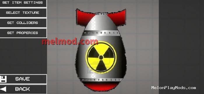 Thermonuclear bomb (does not explode) Mod for Melon playground