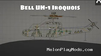 BELL UH-1 IROQUOIS HELICOPTER Mod for Melon playground