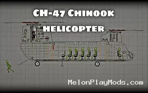 CH-47 CHINOOK helicopter Mod for Melon playground