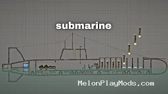SUBMARINE with MISSILES Mod for Melon playground