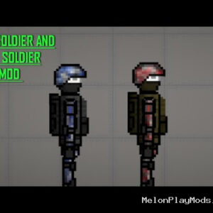 Blue And Red Soldier ModBy n0ree442 Melon Playground Mod for Melon playground