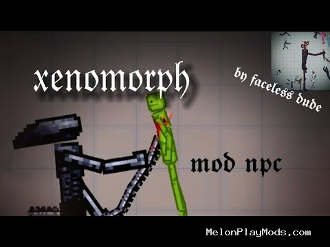 Xenomorph Mod Tail SetupMelon Playground Mod for Melon playground