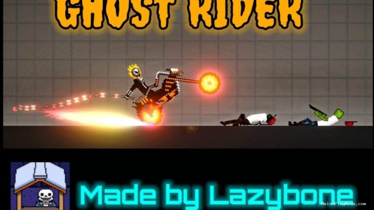 Ghost Rider Motor Setup Melon Playground Mod for Melon playground