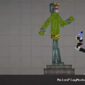 Statue of El Mod for Melon playground