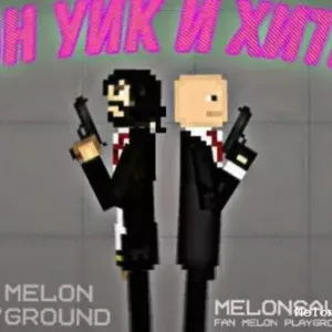 Hitman and John Wick(NPC) Mod for Melon playground