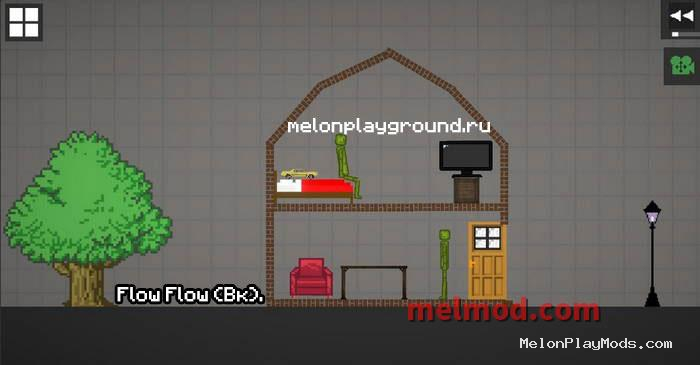 Decorations for street and house Mod for Melon playground
