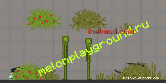 decorative bushes Mod for Melon playground