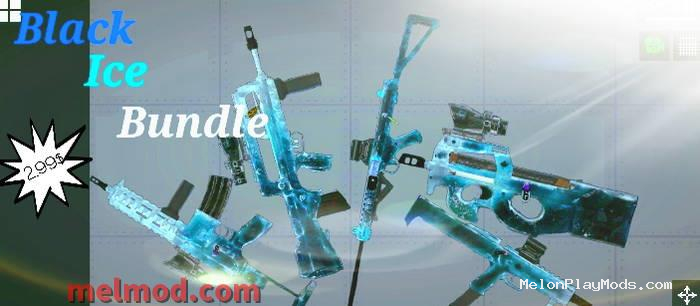 Ice Weapons Black Ice Bundle Mod for Melon playground
