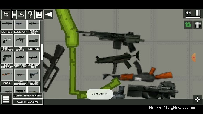WEAPONS : 30 SECRET WEAPONS Mod for Melon playground