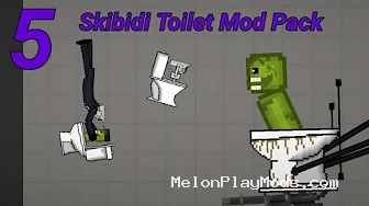 Skibidi Toilet v5 Part 5 Mod for Melon playground