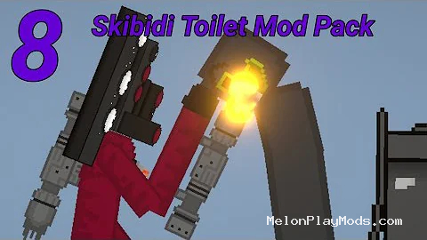 Skibidi Toilet v5 Part 8 Mod for Melon Playground